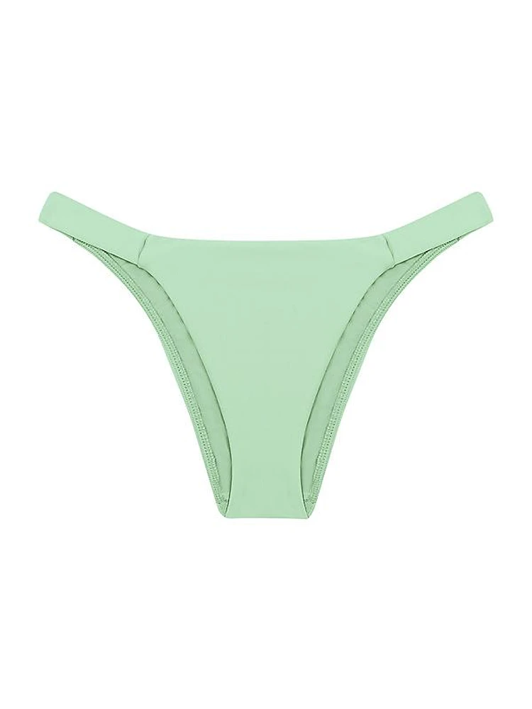 Solid Fany Low-Rise Bikini Bottom