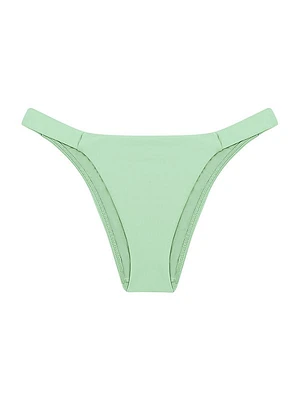 Solid Fany Low-Rise Bikini Bottom