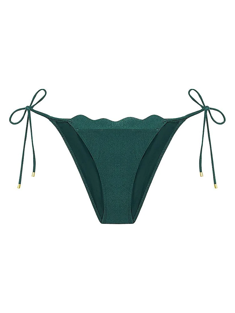 Solid Lou Shimmer Bikini Bottom