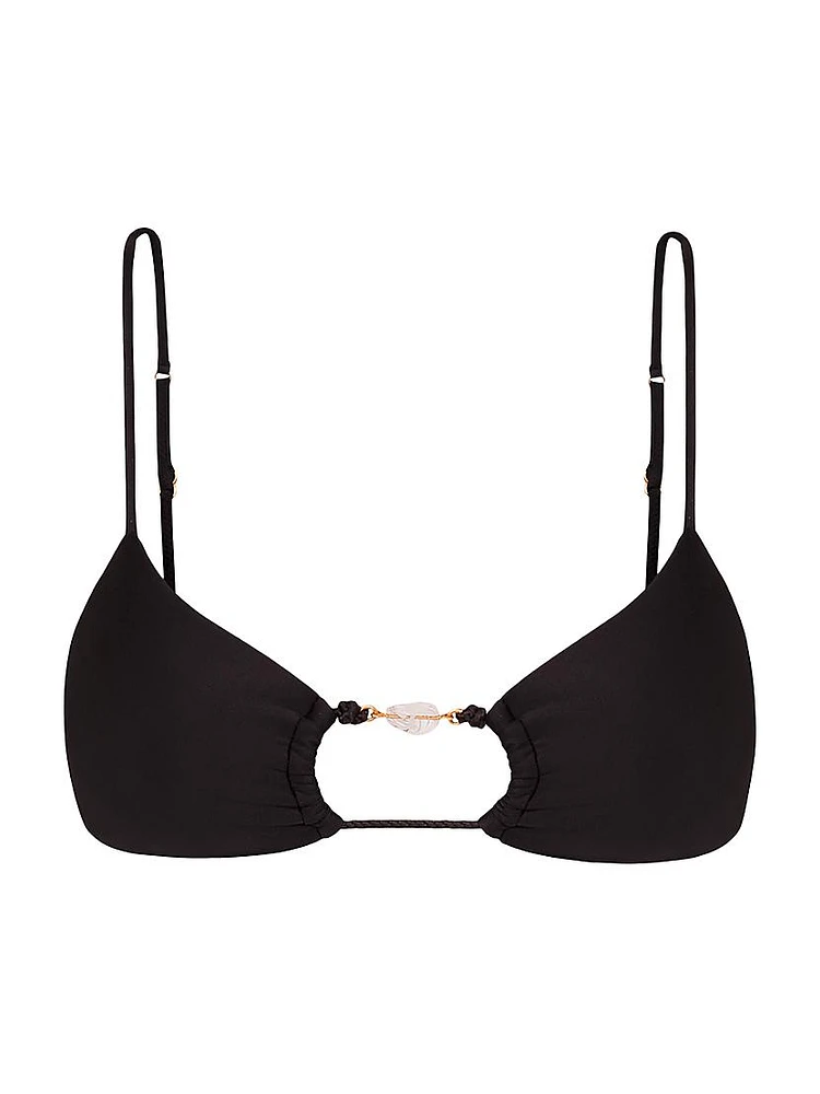 Solid Ivy Erin Cut-Out Bikini Top