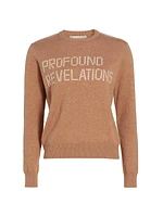 Profound Revelations Cotton-Blend Crewneck Sweater