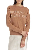 Profound Revelations Cotton-Blend Crewneck Sweater