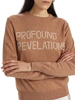 Profound Revelations Cotton-Blend Crewneck Sweater