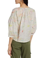 Jacobs Cotton Tie-Front Blouse