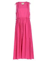 Jacobs Gathered Cotton Poplin Maxi Dress