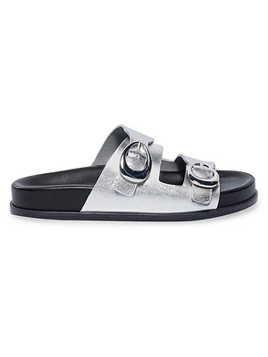 Evie Leather Footbed Sandals