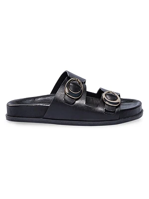 Evie Leather Footbed Sandals