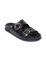 Evie Leather Footbed Sandals