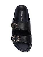 Evie Leather Footbed Sandals