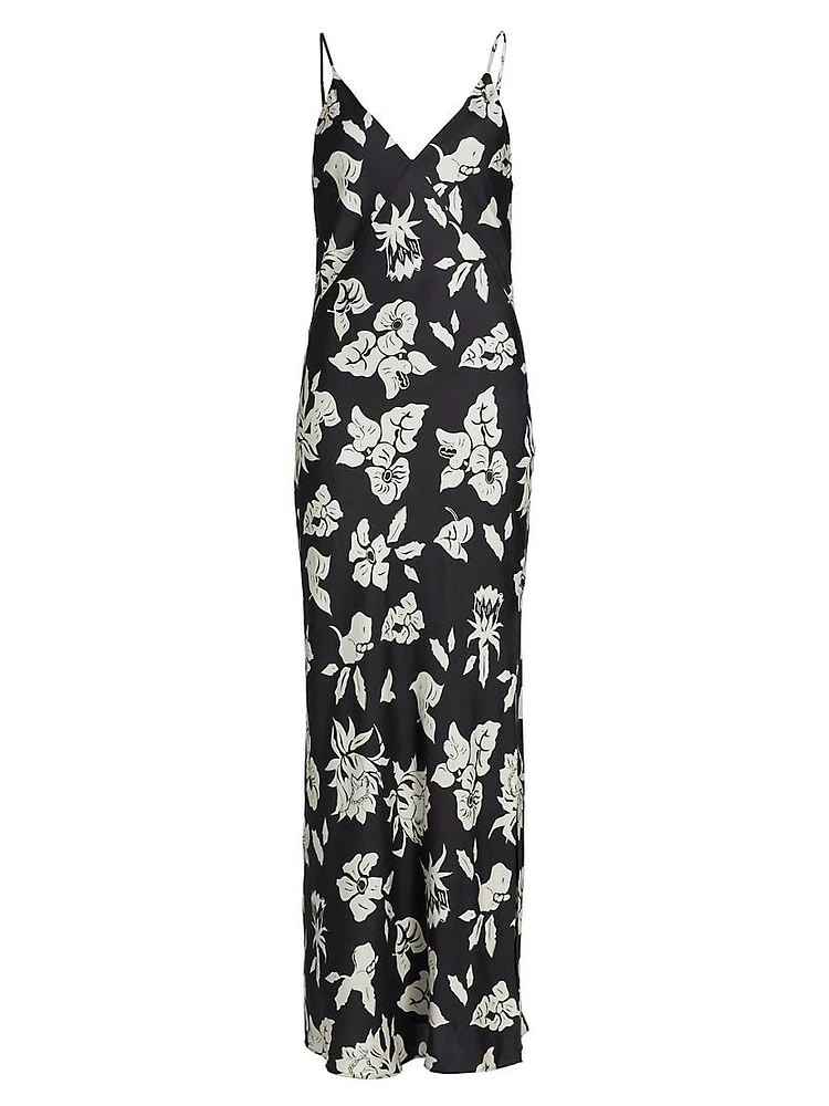 Larissa Floral Silk-Blend Maxi Dress