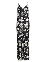 Larissa Floral Silk-Blend Maxi Dress