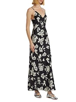 Larissa Floral Silk-Blend Maxi Dress