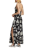 Larissa Floral Silk-Blend Maxi Dress