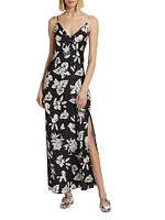 Larissa Floral Silk-Blend Maxi Dress