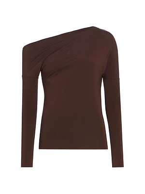 Anya Asymmetric Long-Sleeve Top