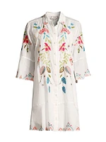 Emika Floral Embroidered Shirtdress