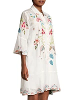 Emika Floral Embroidered Shirtdress