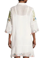 Emika Floral Embroidered Shirtdress