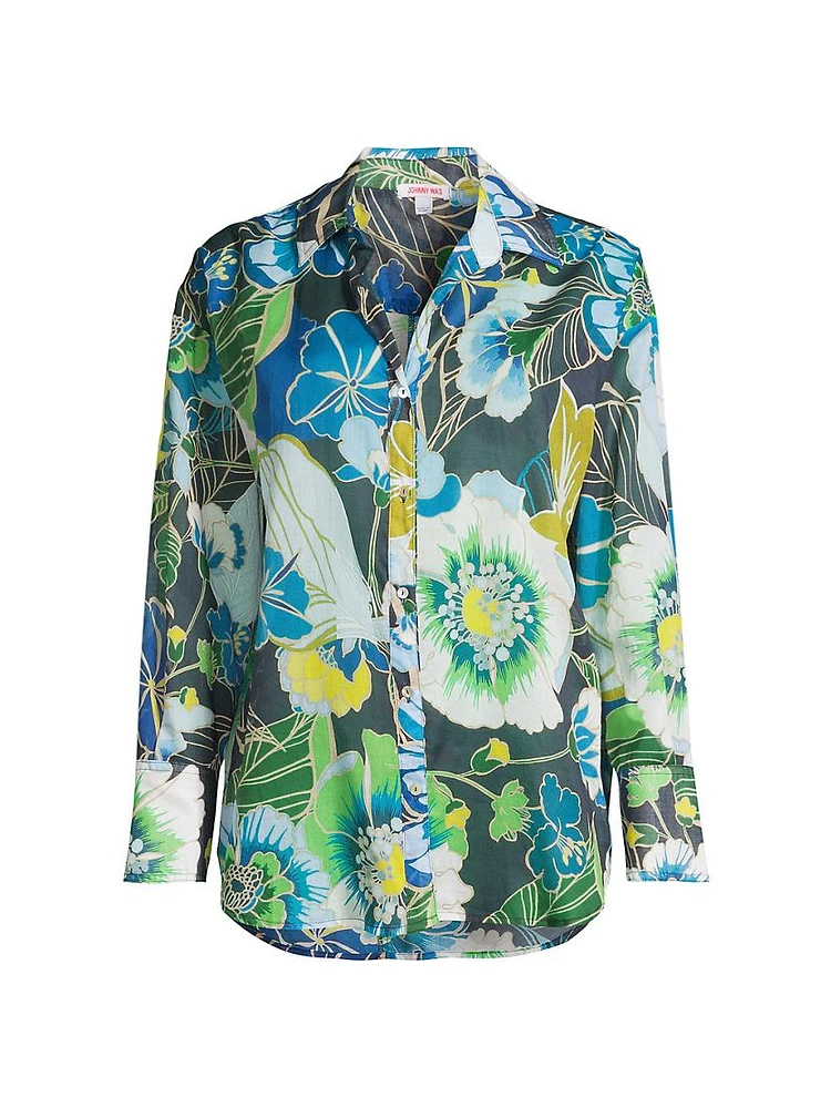 Jenn Floral Button-Up Shirt