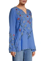 Daisy Petal Embroidered Blouse