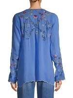 Daisy Petal Embroidered Blouse