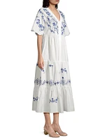 Alegra Poplin Tea Length Dress