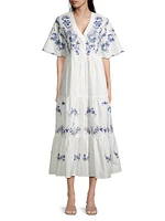 Alegra Poplin Tea Length Dress