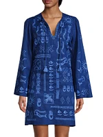 Acantha Embroidered Linen Dress