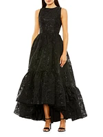 Brocade High-Low Gown