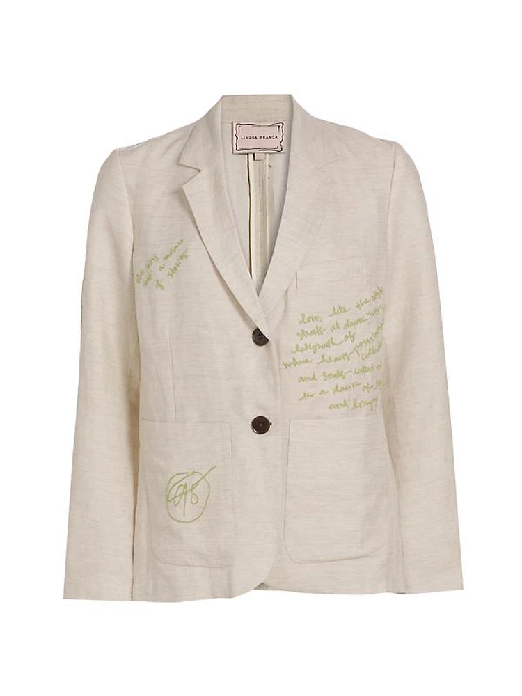 Waverly Embroidered Blazer