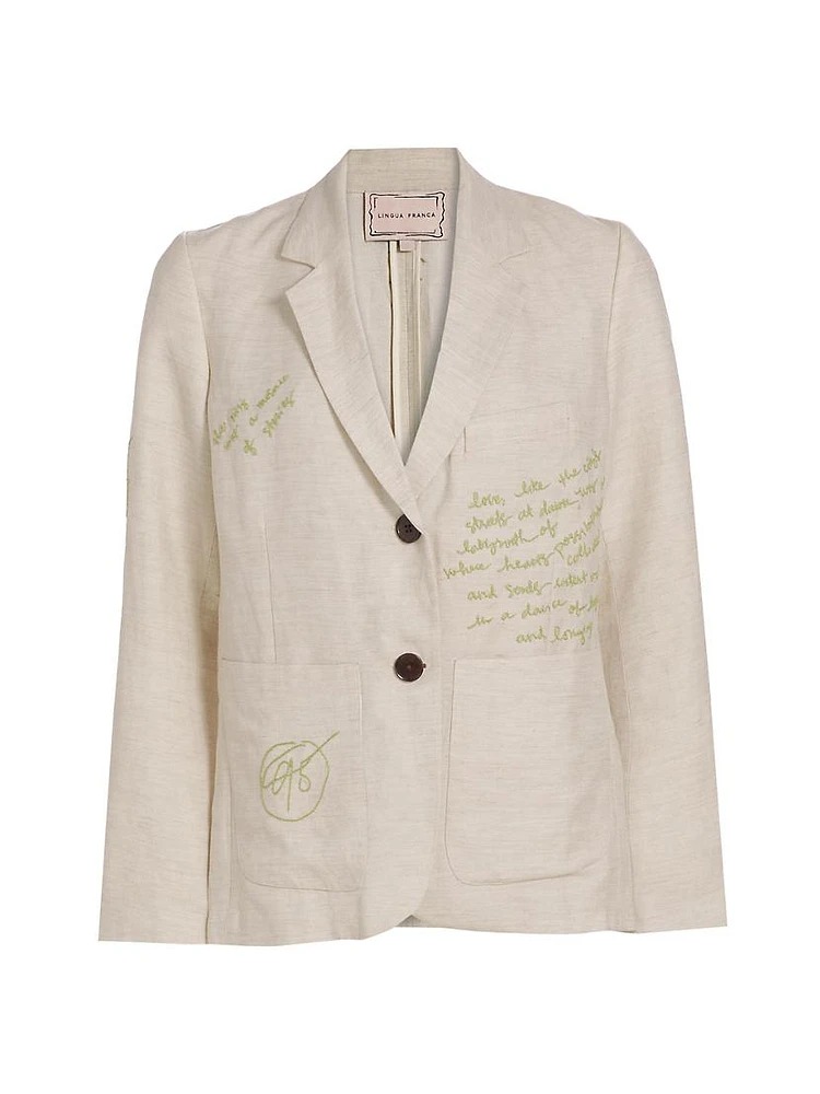 Waverly Embroidered Blazer