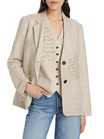 Waverly Embroidered Blazer