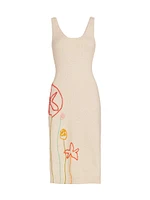 Jane St. Garden Cotton Midi-Dress