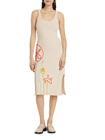 Jane St. Garden Cotton Midi-Dress