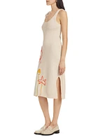 Jane St. Garden Cotton Midi-Dress