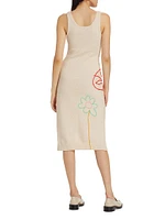 Jane St. Garden Cotton Midi-Dress