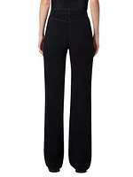 Courtney Wool-Blend Flared Jeans