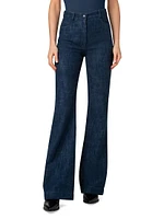 Courtney Wool-Blend Flared Jeans