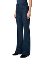 Courtney Wool-Blend Flared Jeans