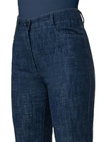 Courtney Wool-Blend Flared Jeans
