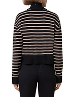 Stripe Wool-Cashmere Cardigan