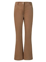 Cali Velvet Crop Boot-Cut Pants