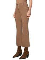 Cali Velvet Crop Boot-Cut Pants