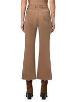 Cali Velvet Crop Boot-Cut Pants