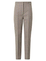 Feryn Houndstooth Wool Tapered Pants