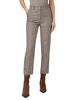 Feryn Houndstooth Wool Tapered Pants