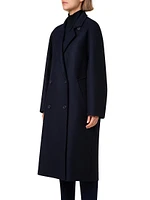 Wool-Blend Double-Breasted Coat