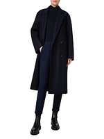 Wool-Blend Double-Breasted Coat