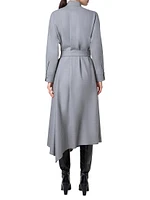 Wool Asymmetric Midi-Dress