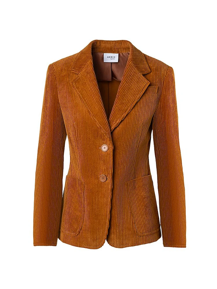 Cotton Corduroy Two-Button Jacket